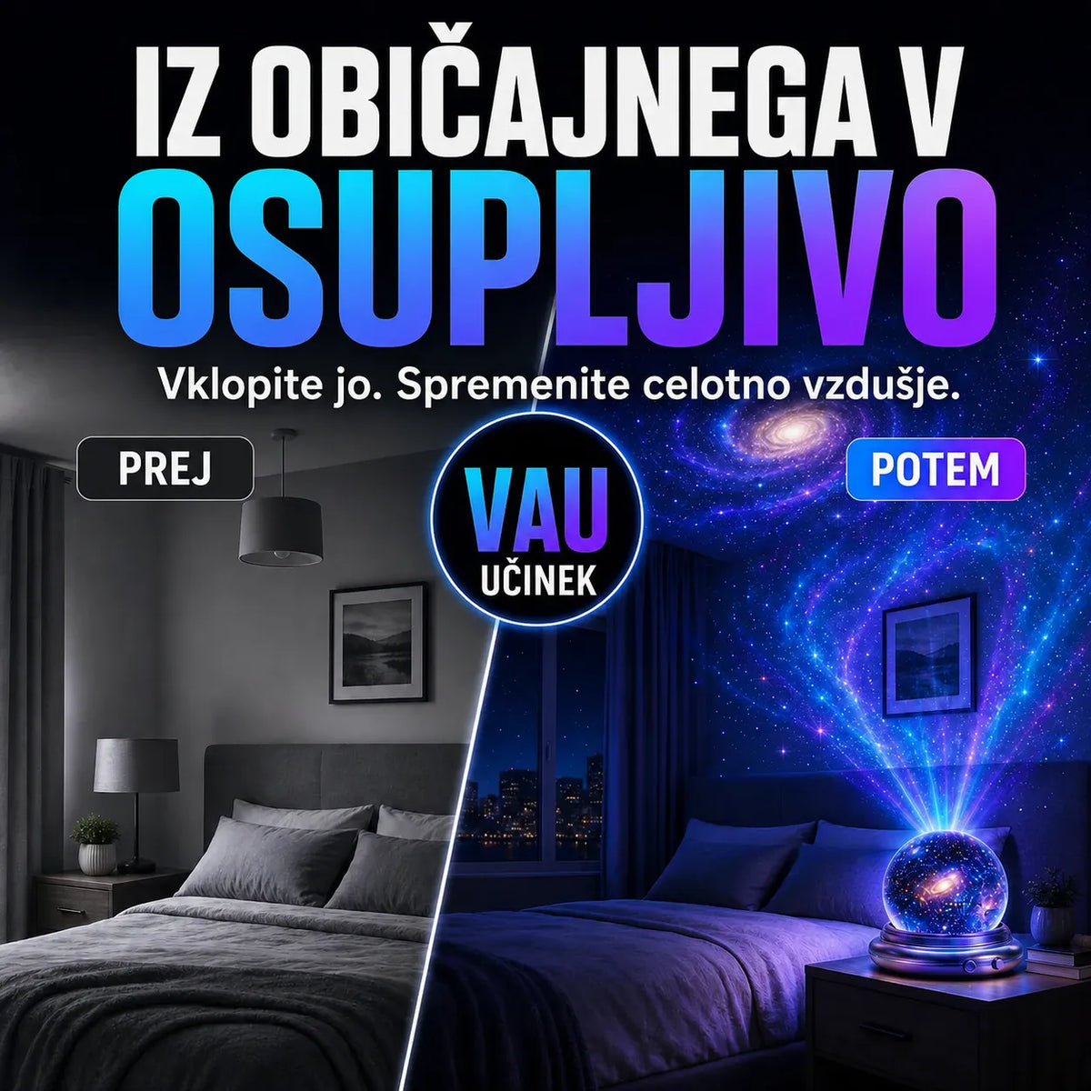 🌌 5D холографски проектор за звезди Comauo®