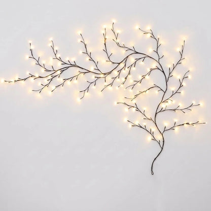 Светещ клон за стена с LED лампички