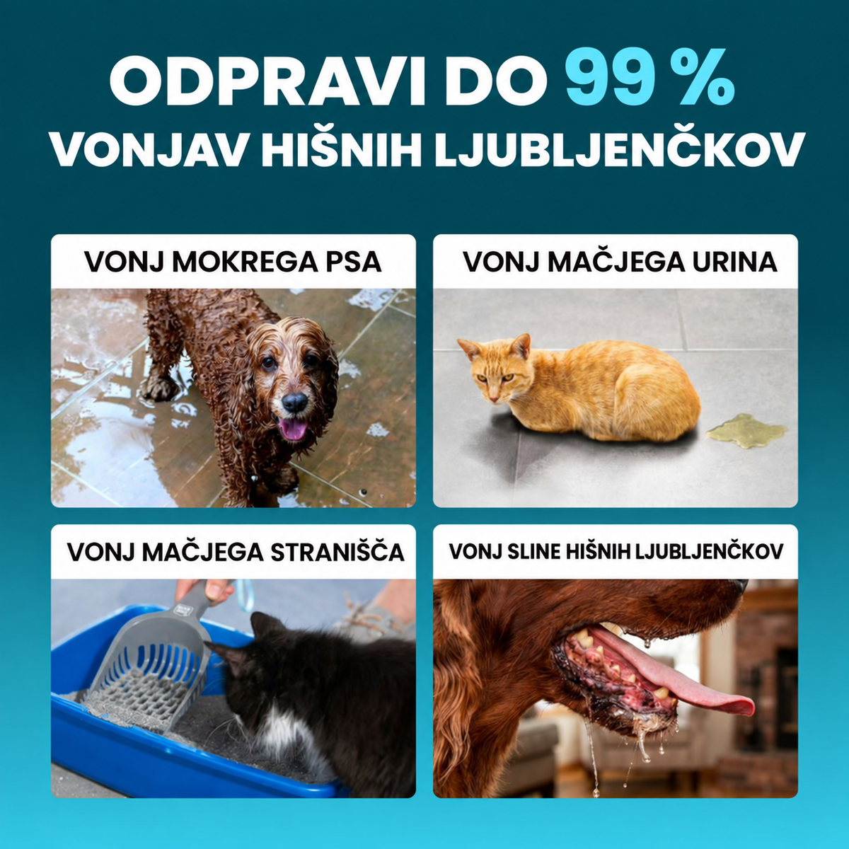 OzoFreshen – препарат за премахване на миризми от домашни любимци